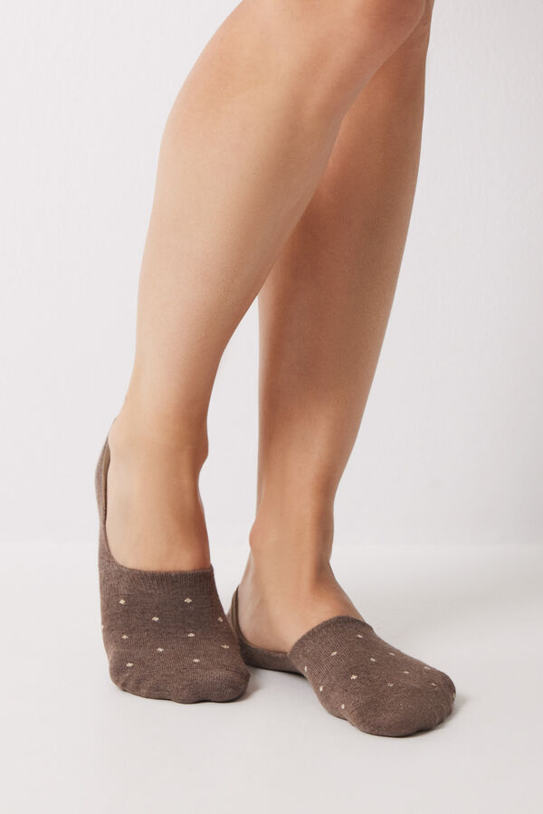 Women'secret Pack of 3 no-show socks printed