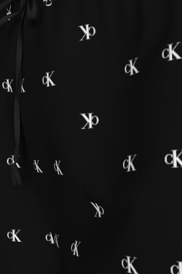 Calvin Klein Ba&ntilde;ador largo medio cord&oacute;n negro