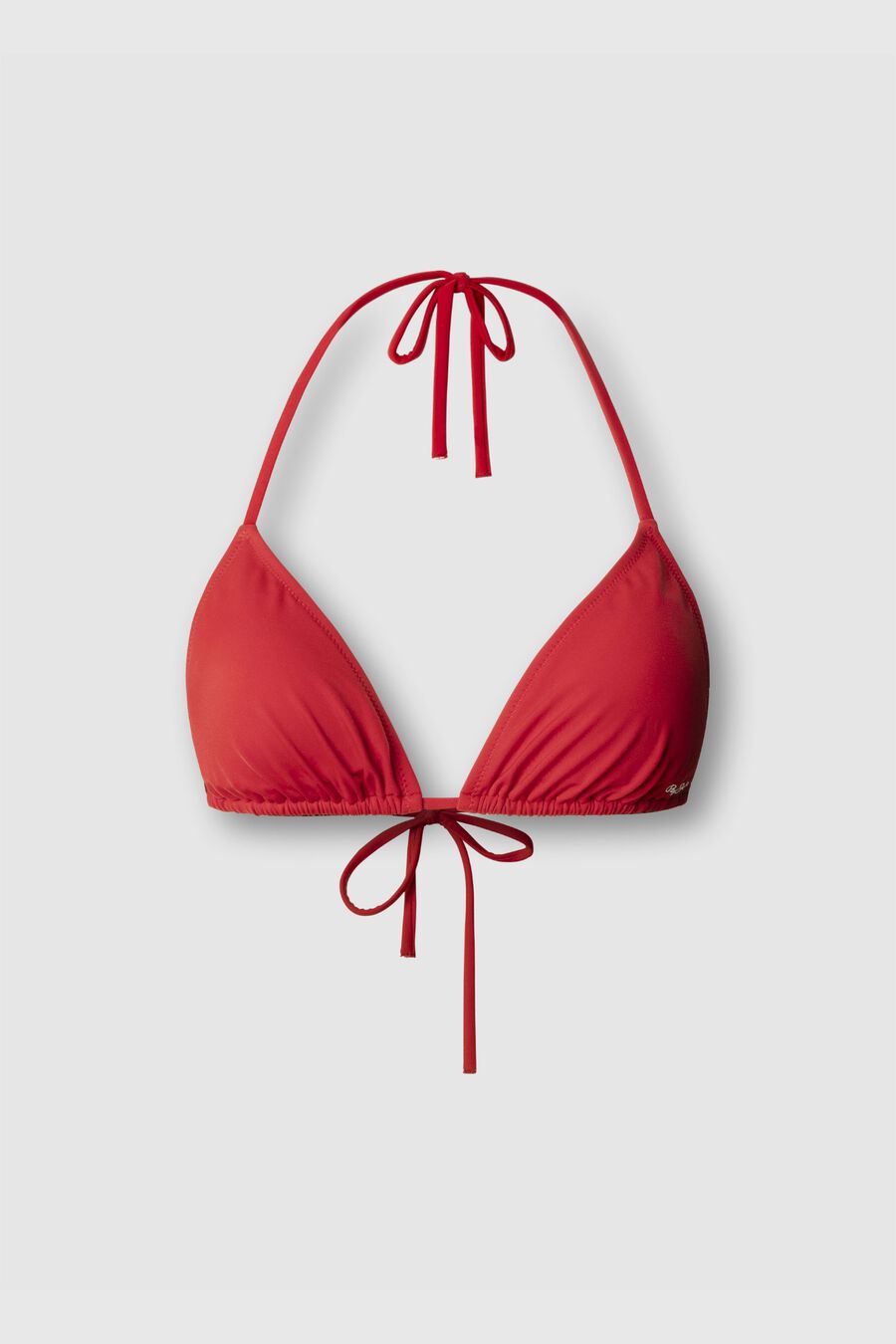 Top bikini triangular logotipo