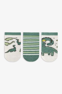Penti Pack 3 calcetines cortos dino rayas