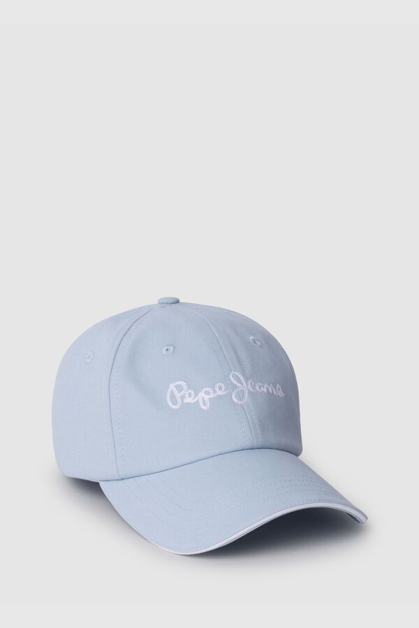 Pepe Jeans Gorra de sarga logotipo delantero azul
