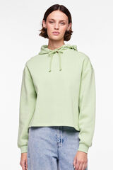 Womensecret Sweatshirt básica com capuz verde
