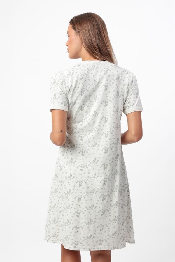 Admas Bambi drum maternity short robe brown