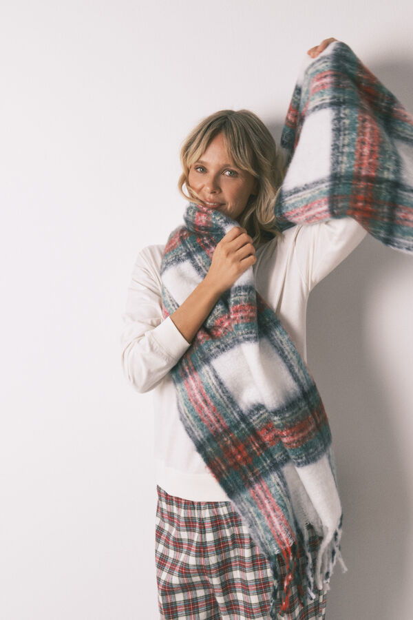 Women'secret Karirani moher šal Print