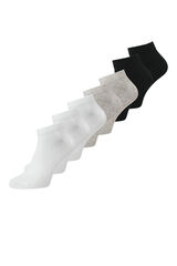 Jack & Jones Lot 7 chaussettes courtes basiques blanc