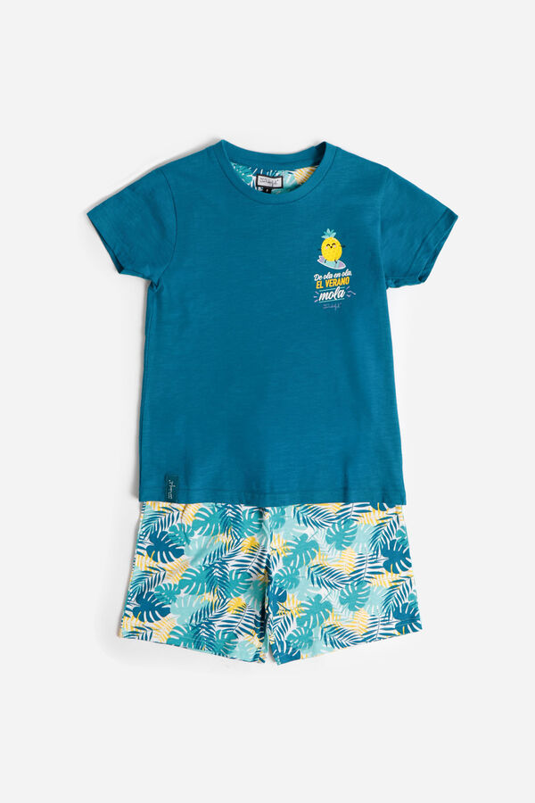 Mr. Wonderful Pijama corto pi&ntilde;a Mr Wonderful azul