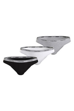 Calvin Klein Conjunto 3 cuecas cl&aacute;ssicas neutras log&oacute;tipo