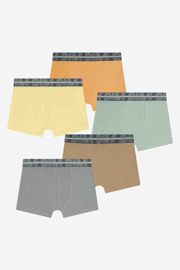 DIM Pack de 5 b&oacute;xers DIM Cotton Stretch  estampado