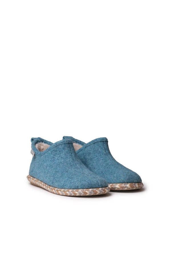 Toni Pons Zapatilla Abotinada Para Mujer  En Fieltro turquesa