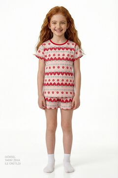 Penti Pack 2 pijamas curtos infantis morangos