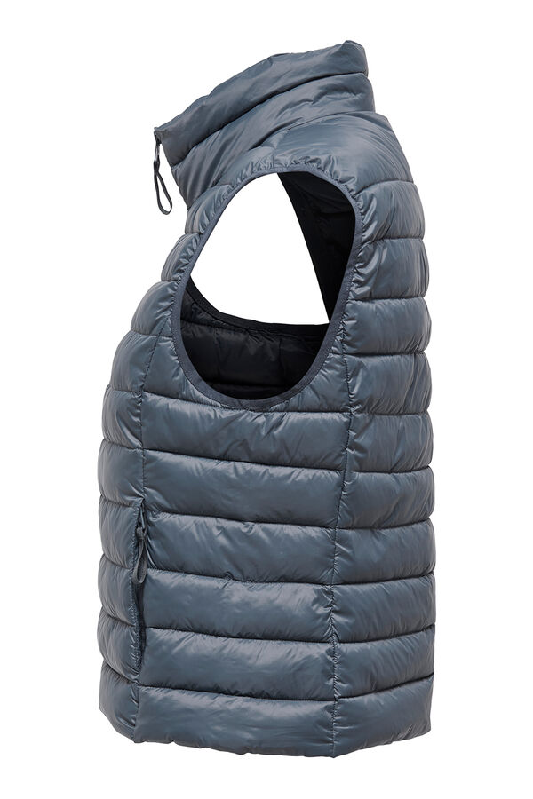 Only Play Chaleco plumas ligero gris