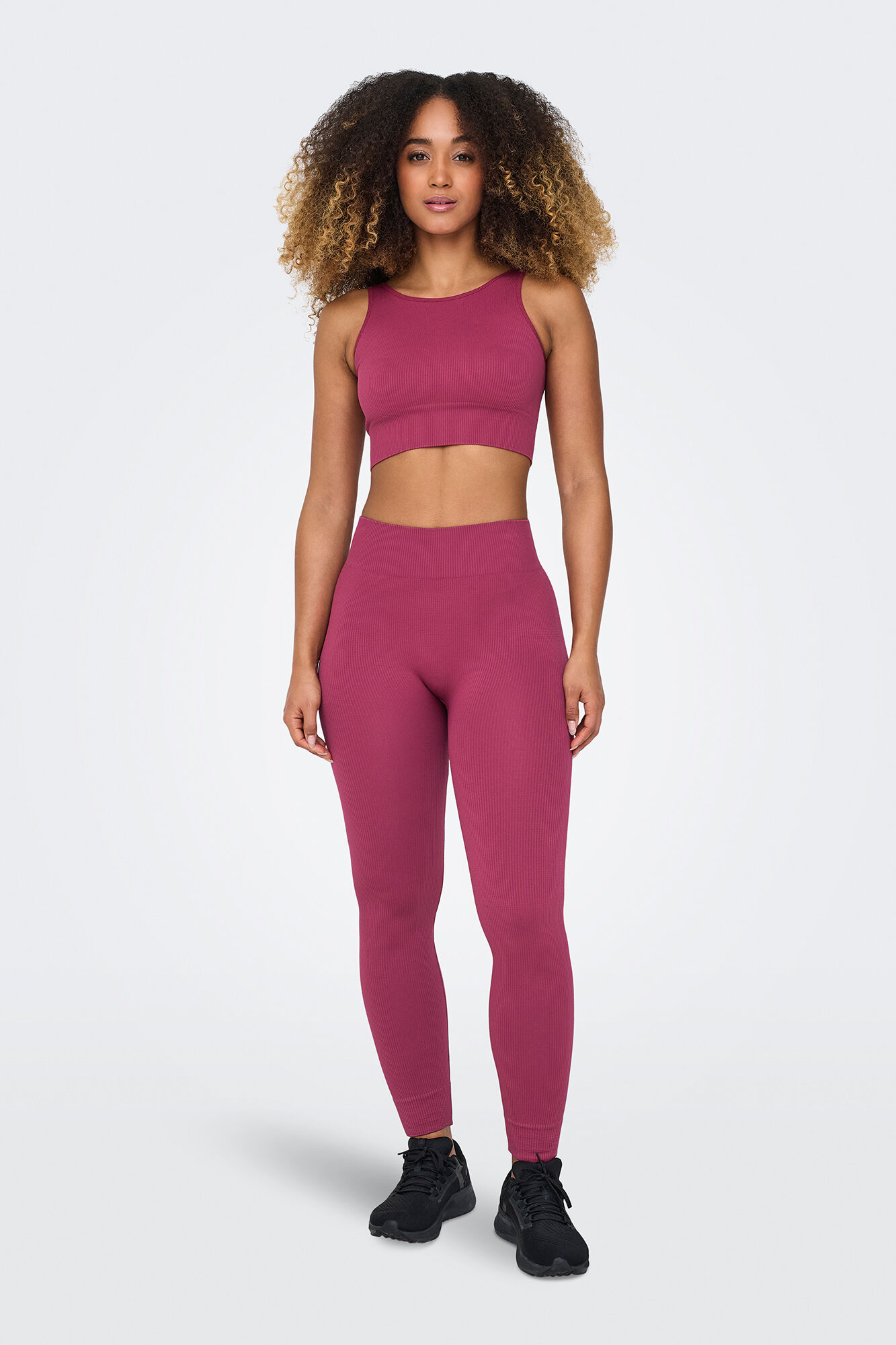 Only Play Leggings Seamless de cintura alta canal&eacute;