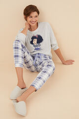 Womensecret Pyjama 100 % coton Mafalda gris