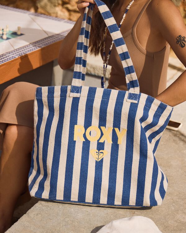 Roxy  Bolsa grande print rayas azul