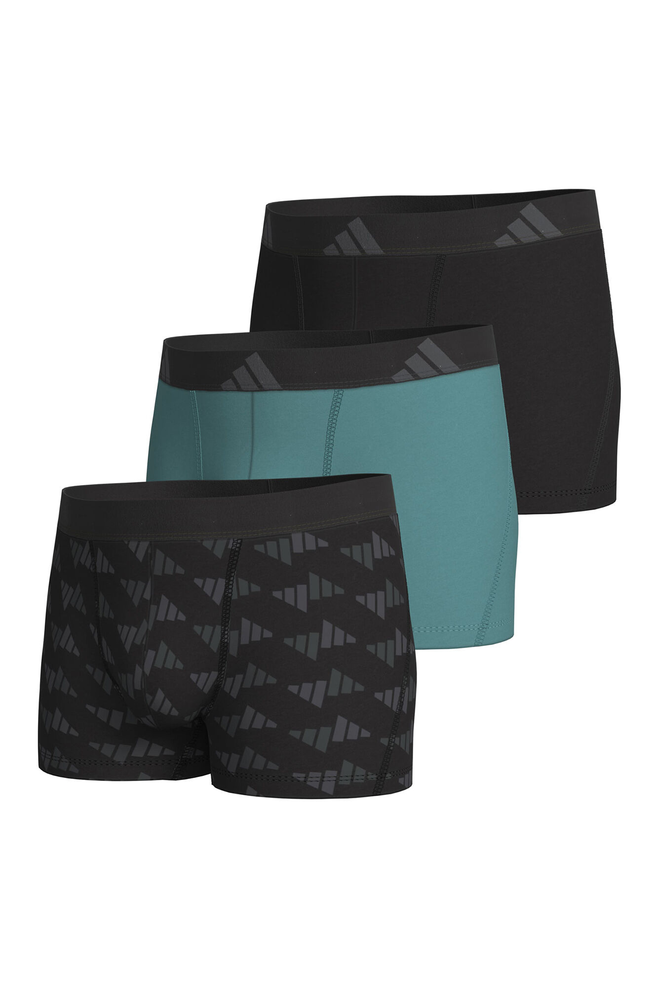 Adidas Pacote com 3 boxers de algod&atilde;o Active Flex