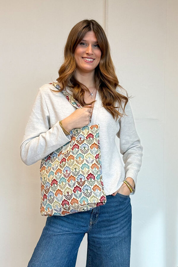 De La Mur Bolsa Peque&ntilde;a Cremallera Flora estampado