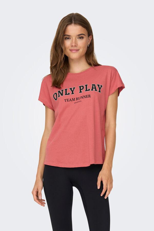 Only Play T-shirt team runner vermelho