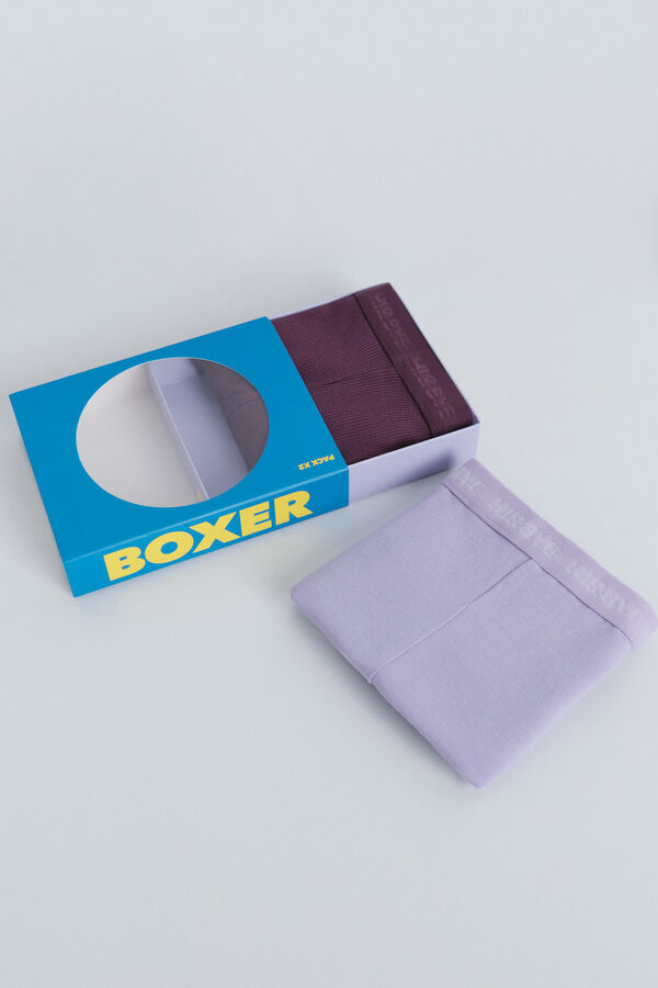 HI&BYE Paket od 2 ljubičaste i lila gaće Ljubičasta