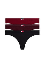 Tommy Jeans Pack de 3 tangas con logo estampado