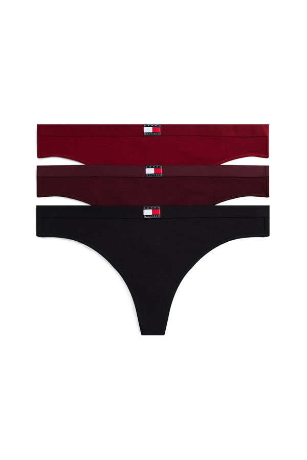 Tommy Jeans Pack de 3 tangas con logo estampado
