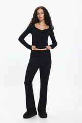 Pieces Calça elásticas preto