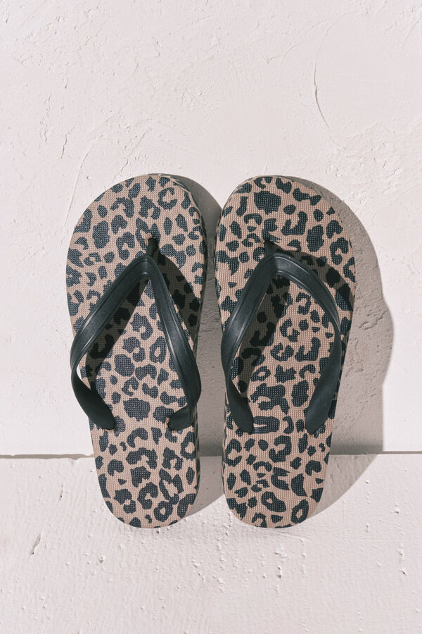 Women'secret &Scaron;iroke papuče sa životinjskim printom Print