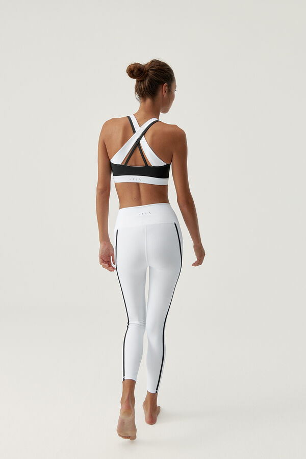 Born Living Yoga Hanae Black/White leggings blanc