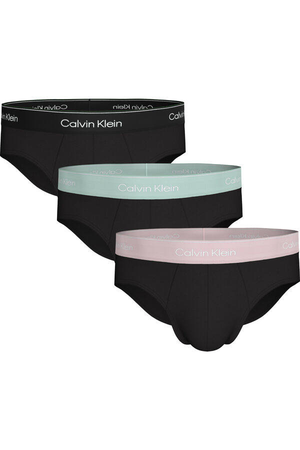 Calvin Klein Pack 3 slips - Icon Cotton Stretch negro