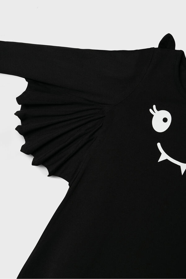 Name it Halloween dress with wings Crna