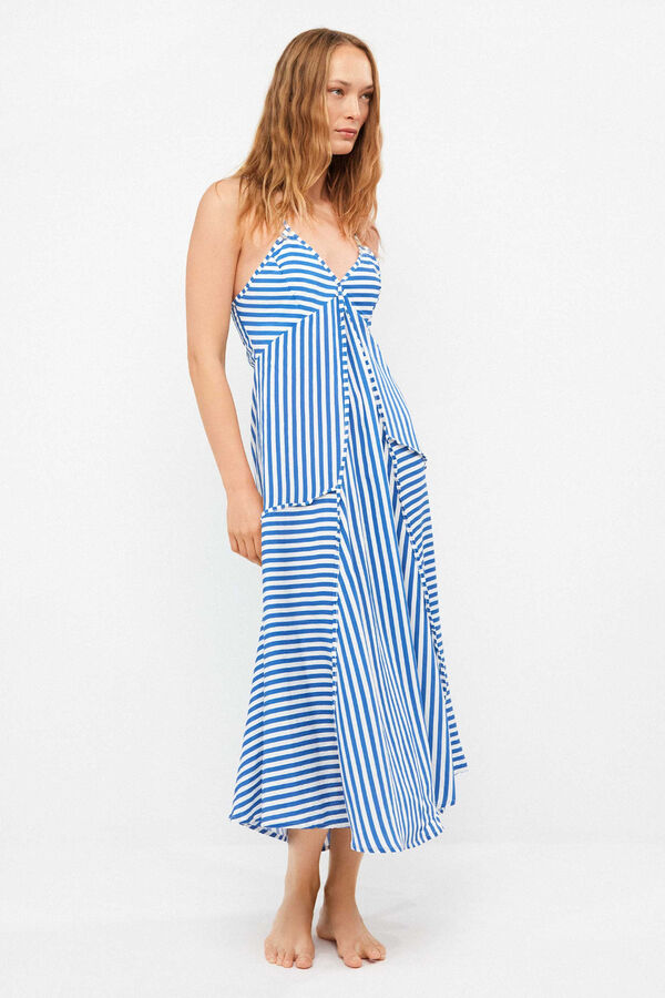 Gisela Strappy long dress printed