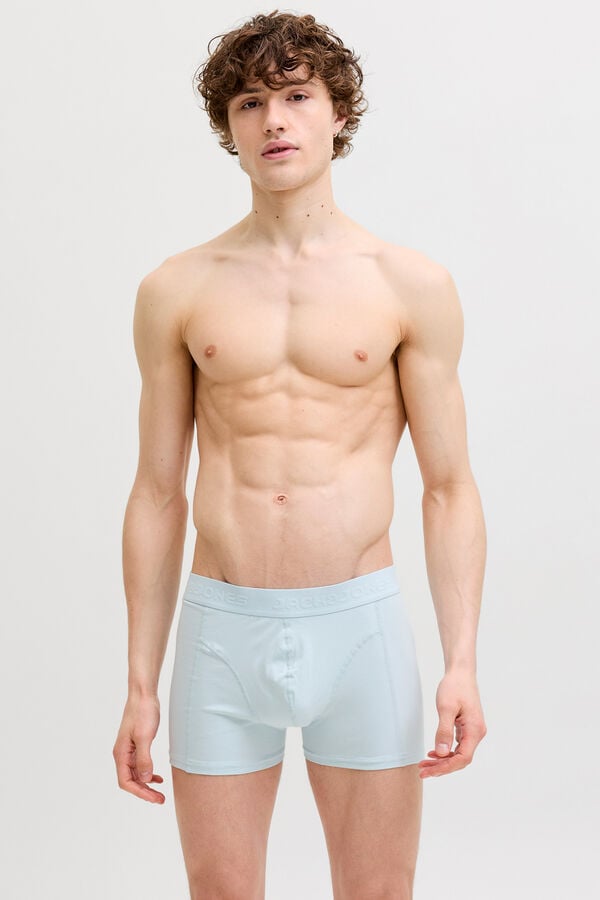 Jack & Jones Pack 3 boxers algod&oacute;n org&aacute;nico azul