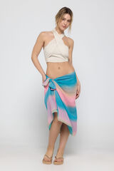 Pieces Pareo desbotado azul