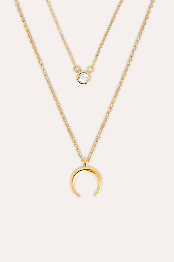 Womensecret 2-pack of necklaces: Spark + Mini Moonset Žuta