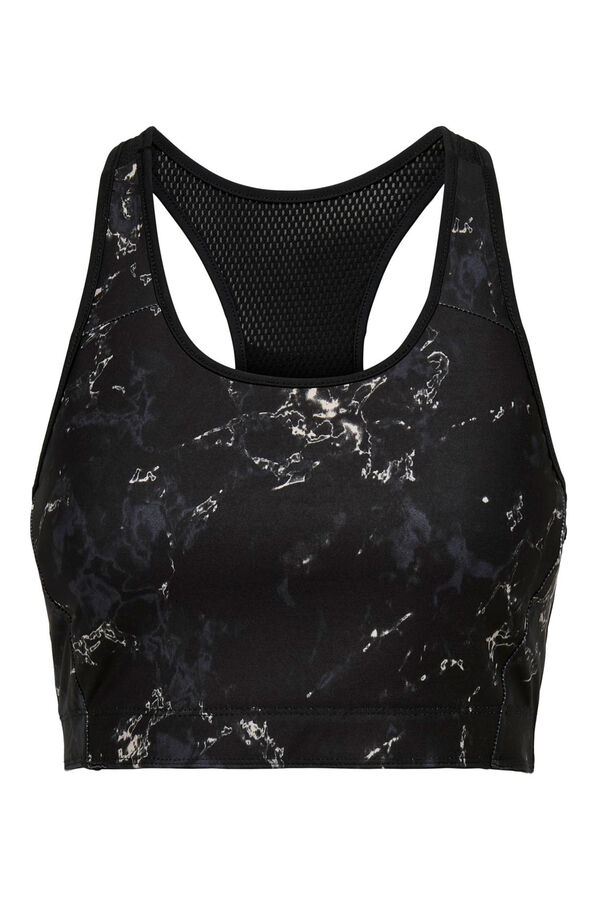 Only Play Black/ print reversible Sports Bra Crna