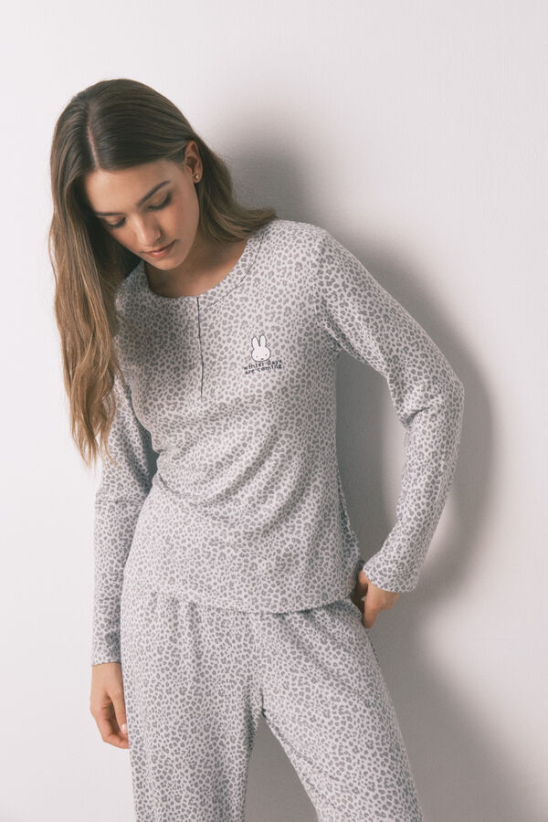Women'secret Duga pidžama sa životinjskim print Mifi Print
