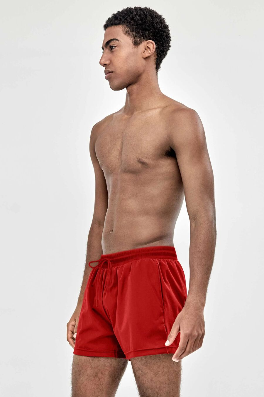 Bañador liso cordón hombre