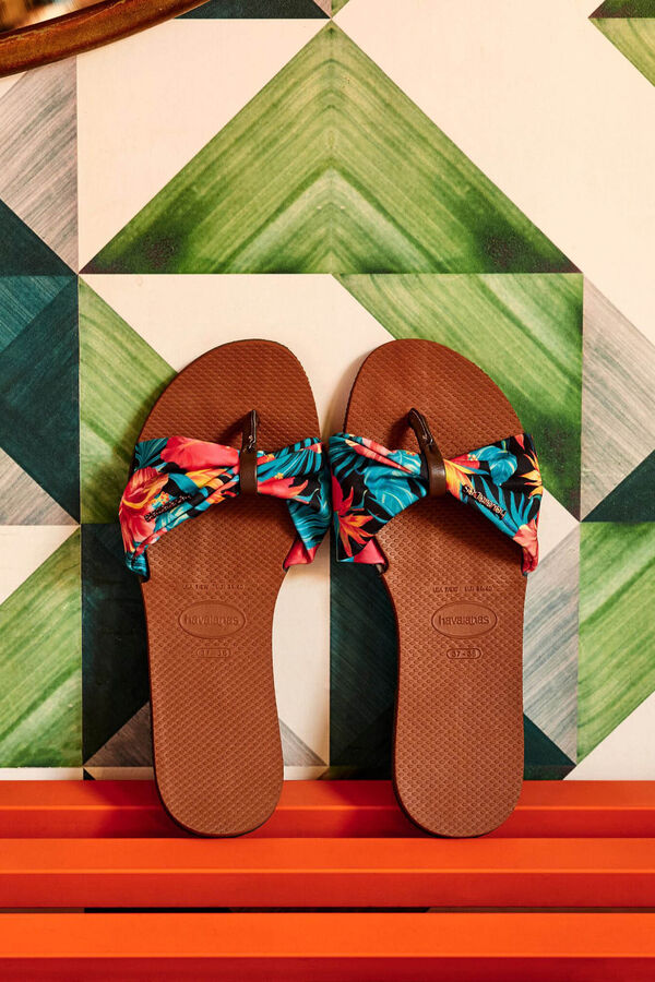 Havaianas You St Tropez flip-flops with fabric strap nude