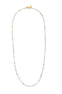 Singularu Collar Long Full Crystal Summer Acero Ba&ntilde;o Oro