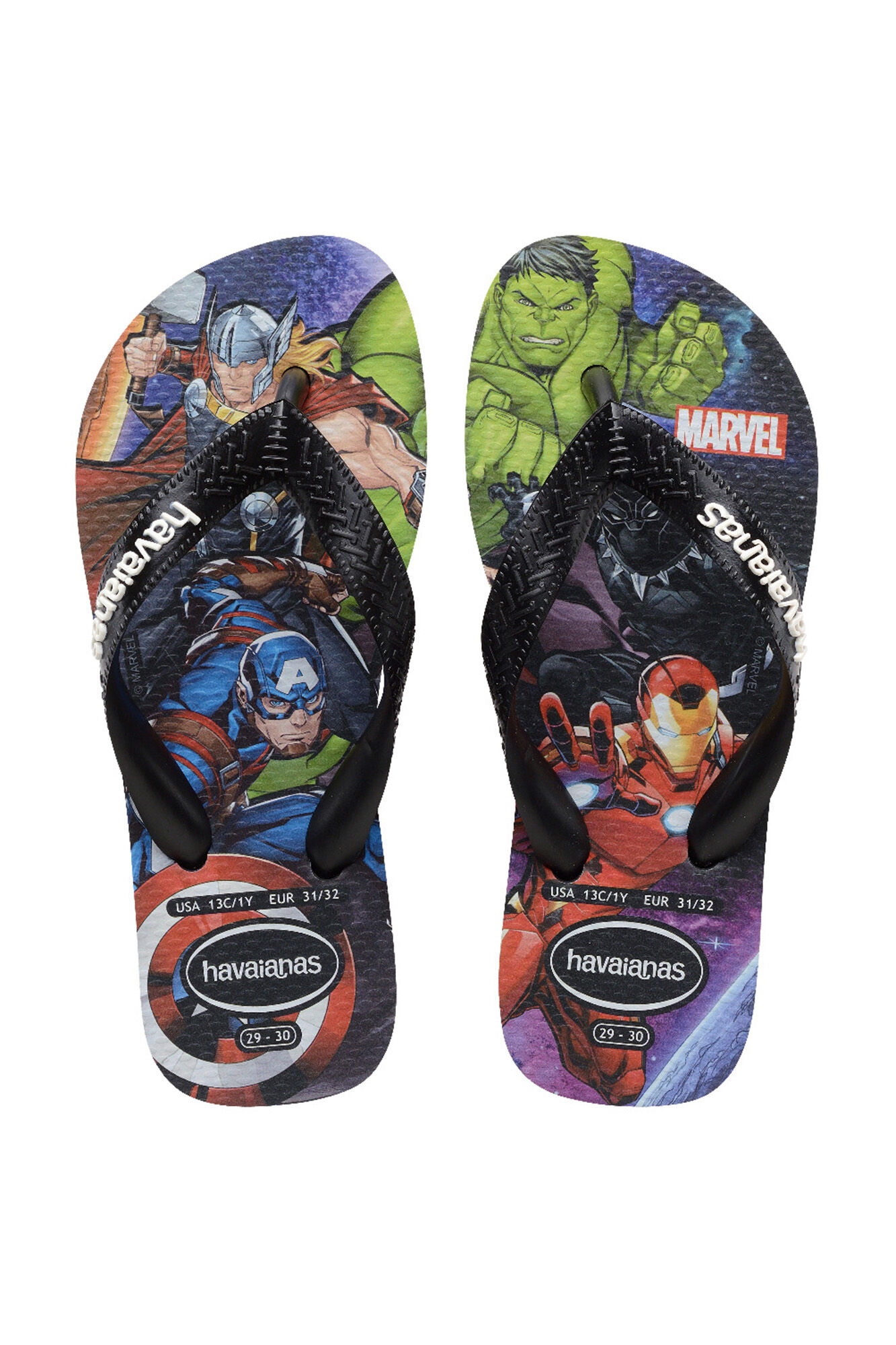 Havaianas Chinelos Hav. Top Infantil Marvel II Preto