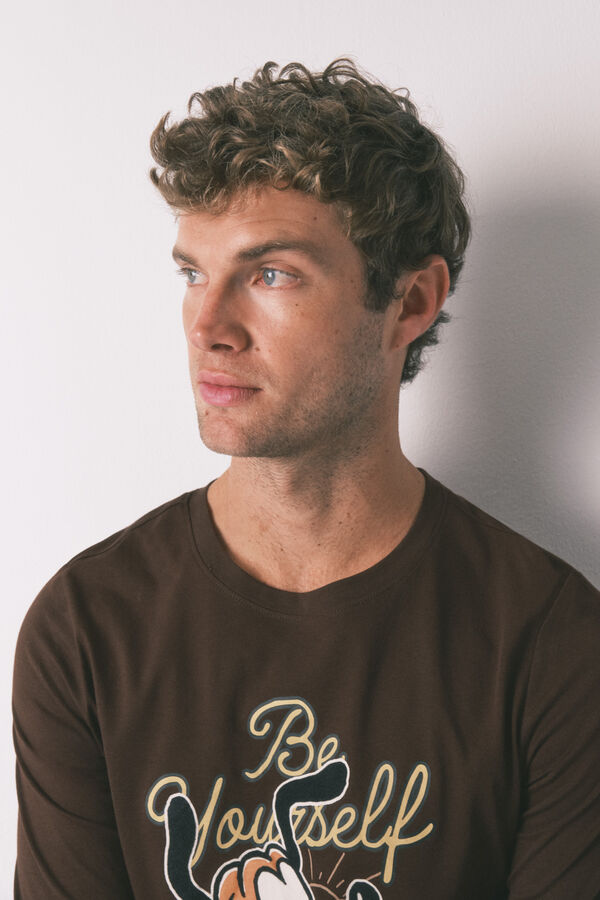 Women'secret 100% pamut Pluto barna hosszú pizsama  természetes