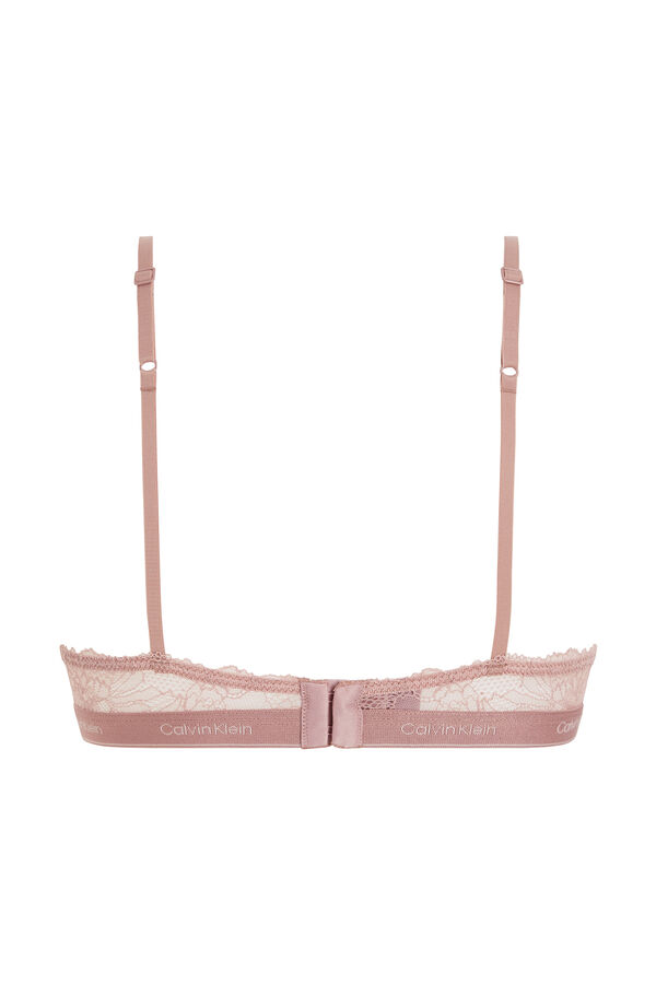 Calvin Klein CK logo triangle bra Roze