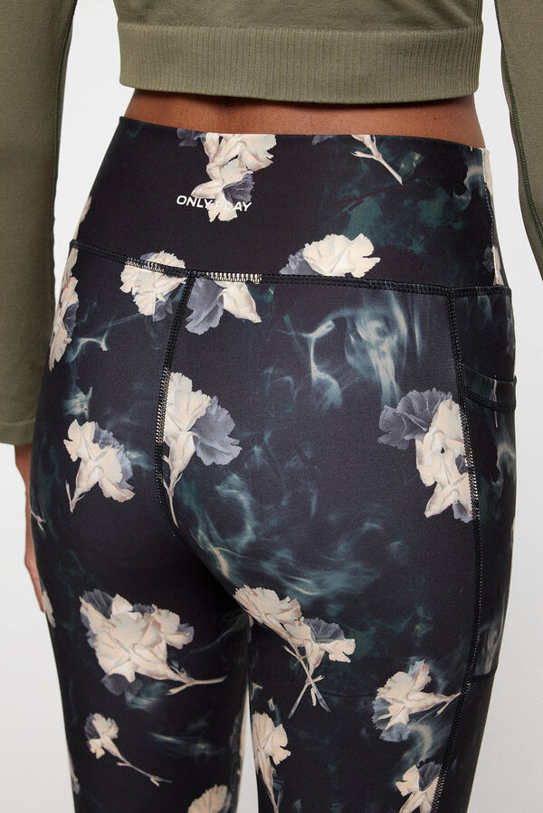Only Play Legging estampado flores azul