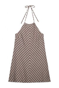 Women'secret Braon kratka haljina sa Vichy printom