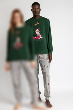 Admas Pijama largo estampado Pinocho para hombre