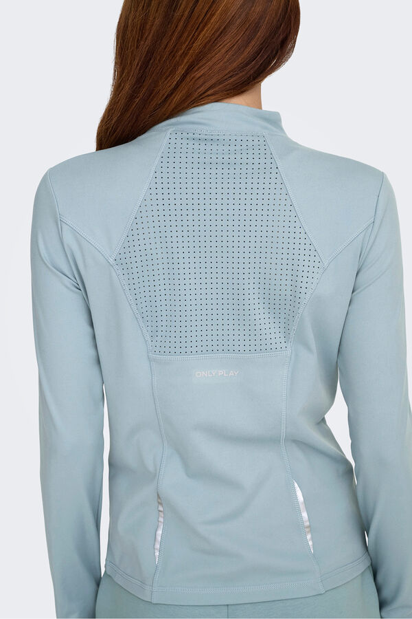 Only Play Sudadera t&eacute;cnica running gris