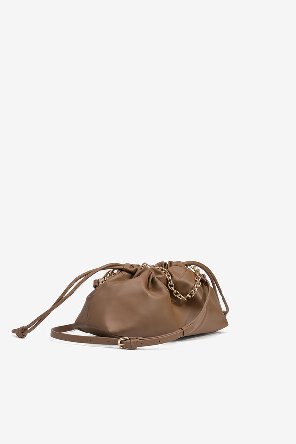 Vilanova Cartera de Mano Efecto Piel marr&oacute;n