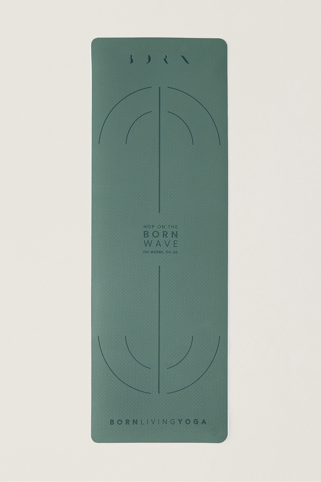 Born Living Yoga Esterilla Wave 6mm verde&nbsp;