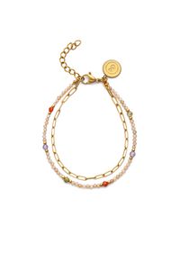 Singularu Pulsera Double Glam Acero B.Oro 
