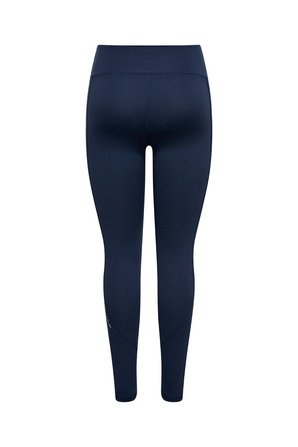 Only Play Legging cintura alta y bolsillo lateral. azul