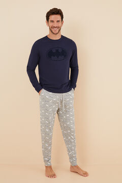 Womensecret Pijama largo hombre 100% algodón Batman  azul